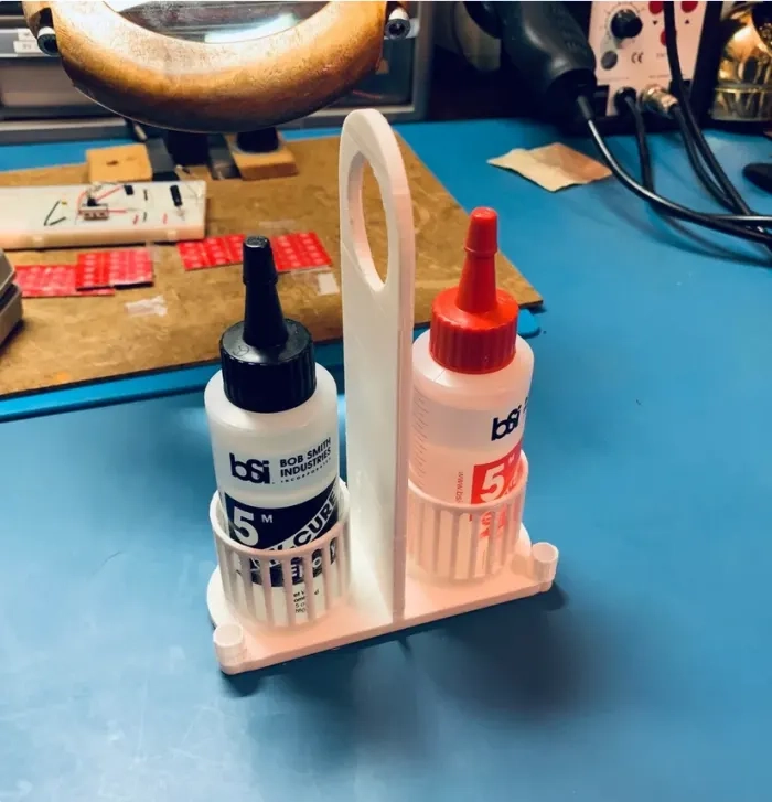 Porte-flacons 3D pour époxy biphasé BSI